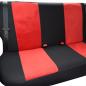Preview: Auto Sitzbezug Set Universal Design Vorne und Hinten Schwarz mit FARBAUSWAHL